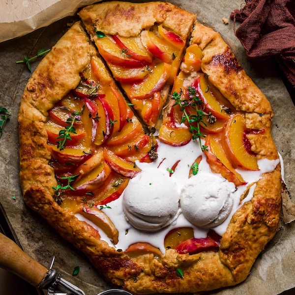Peach and Thyme Galette